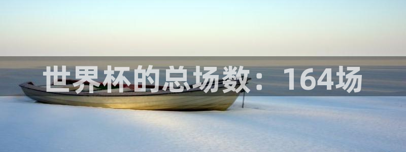 世俱杯直播:世界杯的总场数:164场